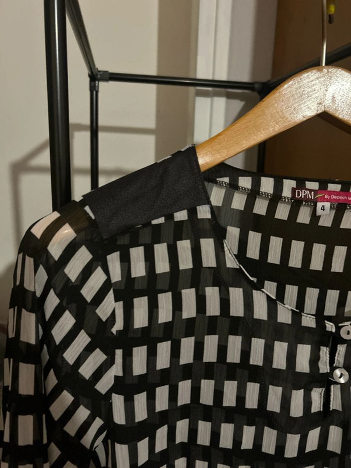 Blouse  noir et blanche - photo numéro 3