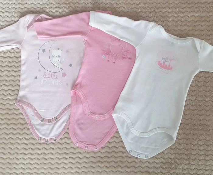 Lot de bodys manches longues 3 mois