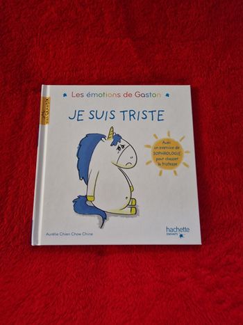 Livre les émotions de Gaston je suis triste