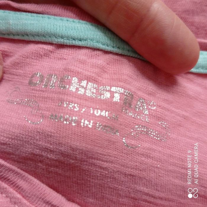 T-shirt rose clair 4ans Orch - photo numéro 4