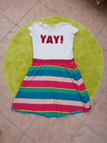 Robe blanche Bonprix taille 12/13 ans