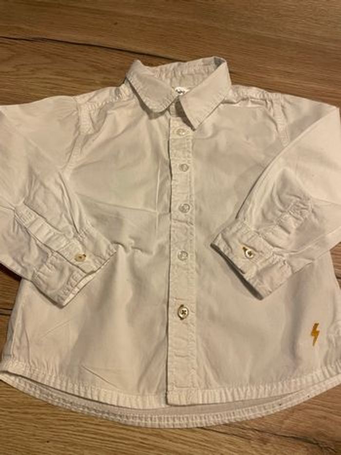 2 chemises blanches manches longues 3 ans - photo numéro 3