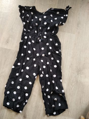 Combinaison à pois 3/4 ans