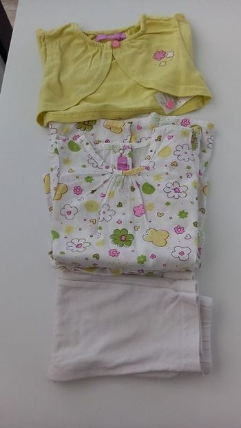 Ensemble 3 Pieces 6 mois Fille G baby by Gémo