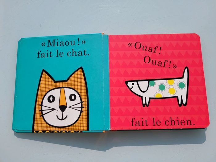 Beau livre tout carton, coloré 🐊 Les Animaux 🦁 Kimane - photo numéro 3