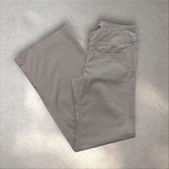 Pantalon jambes larges pattes d'éléphant beige taille 36
