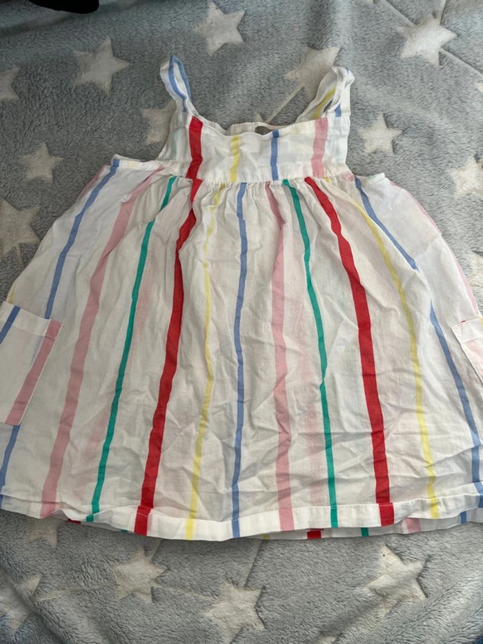 Robe légère rayée multicolore