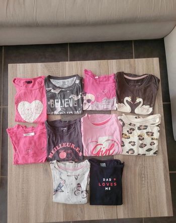 Lot 10 t-shirts manches longues 3 ans