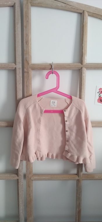 Gilet rose 2 3 ans 