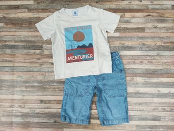 Ensemble tee-shirt et bermuda 4 ans garçon 