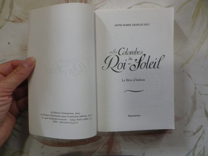 Les Colombes du Roi-Soleil n°05 Le rêve d'Isabeau de A.M. Desplat-Duc Ed. Flammarion - photo numéro 5