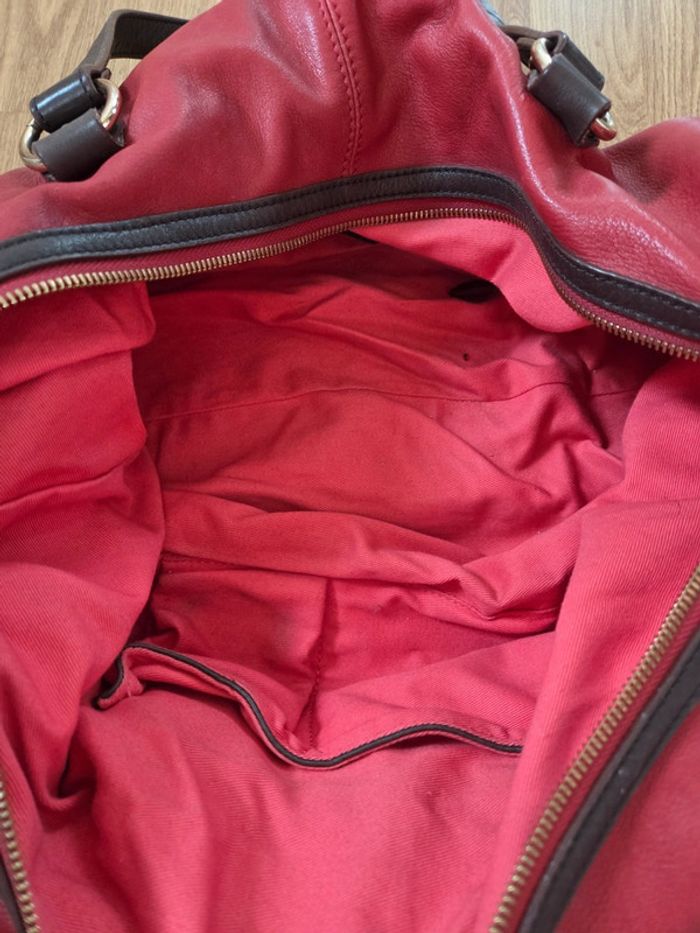 Grand sac besace en cuir - photo numéro 5