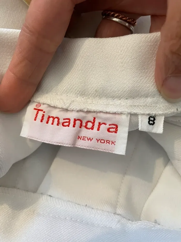 Jupe plissée blanche et dorée - Timandra - 8 ans - photo numéro 8