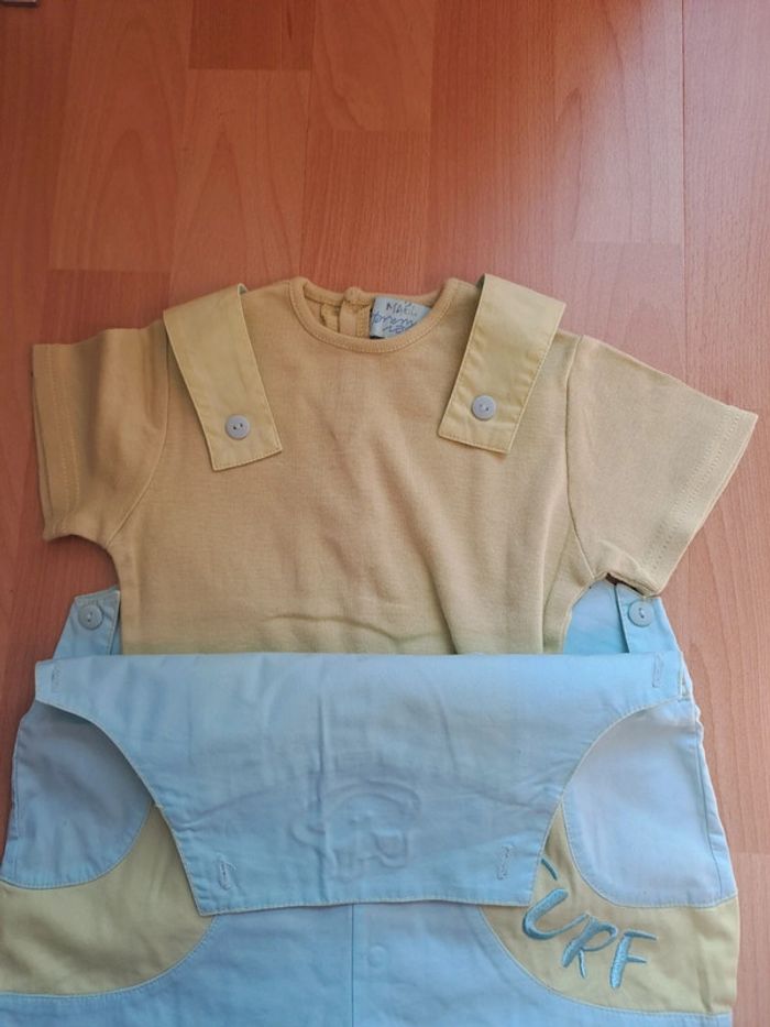 Combishort avec Tee-shirt 1an #premier rôle - photo numéro 4