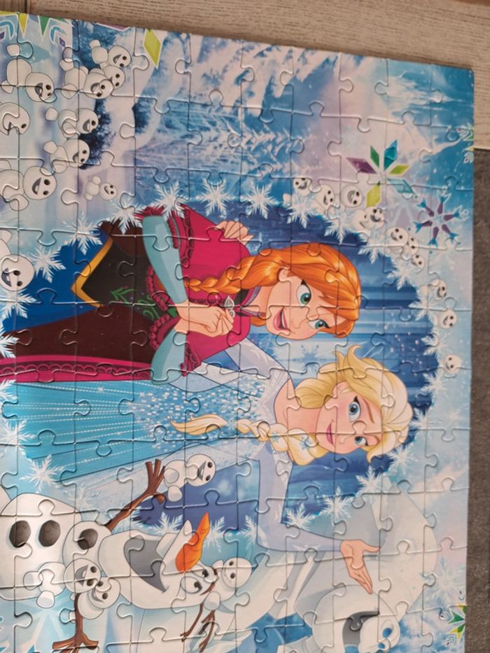 4 Puzzles reine des neige 20/60/100/180 pieces - photo numéro 4