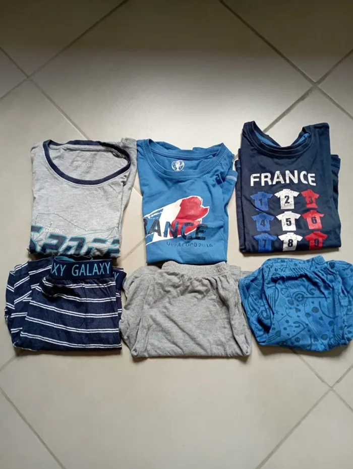 Lot 3 pyjashort 8-10 ans