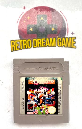 Jeux Soccer sur Game Boy etiquette un peu user