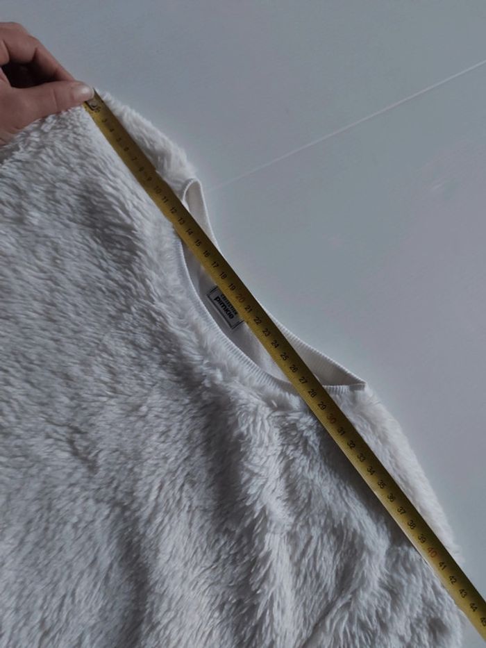Pull blanc pilou pilou tout doux très peu porté, aucun défaut taille XS - photo numéro 6
