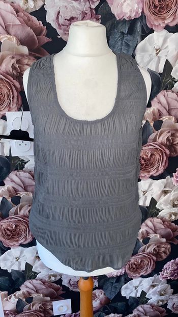 Monoprix T-shirt gris transparent taille 38