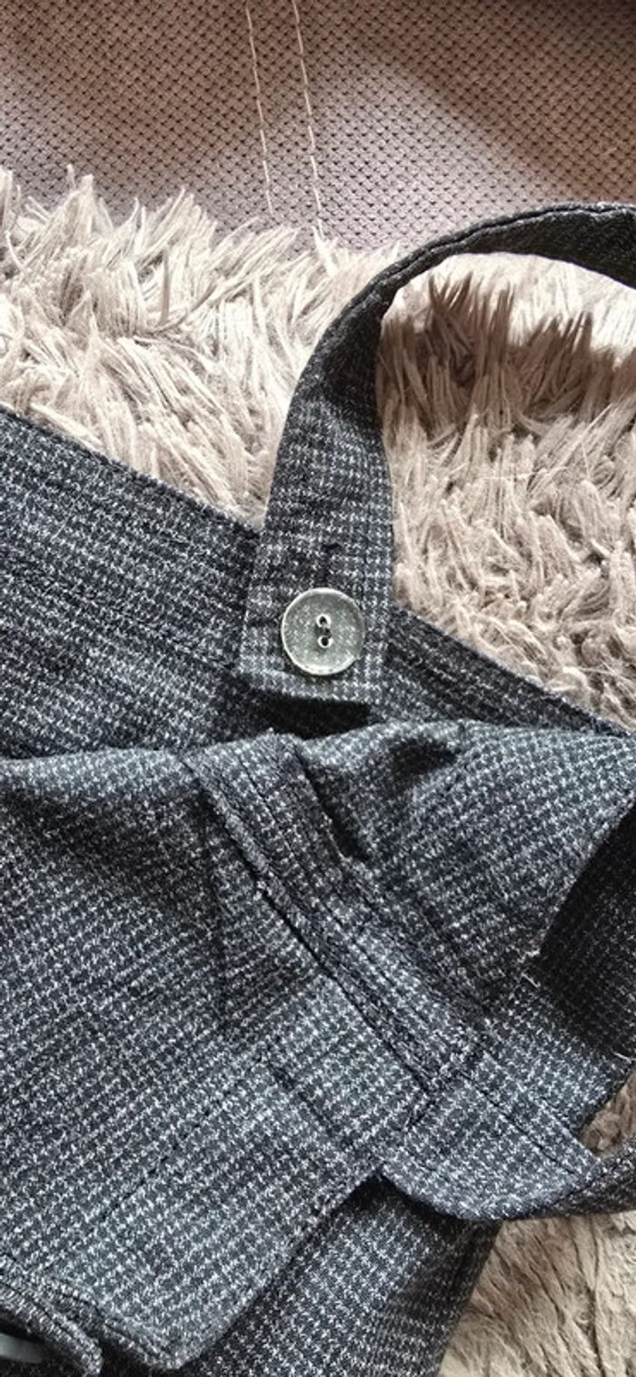 Superbe robe chasuble à bretelles grise neuve - photo numéro 8