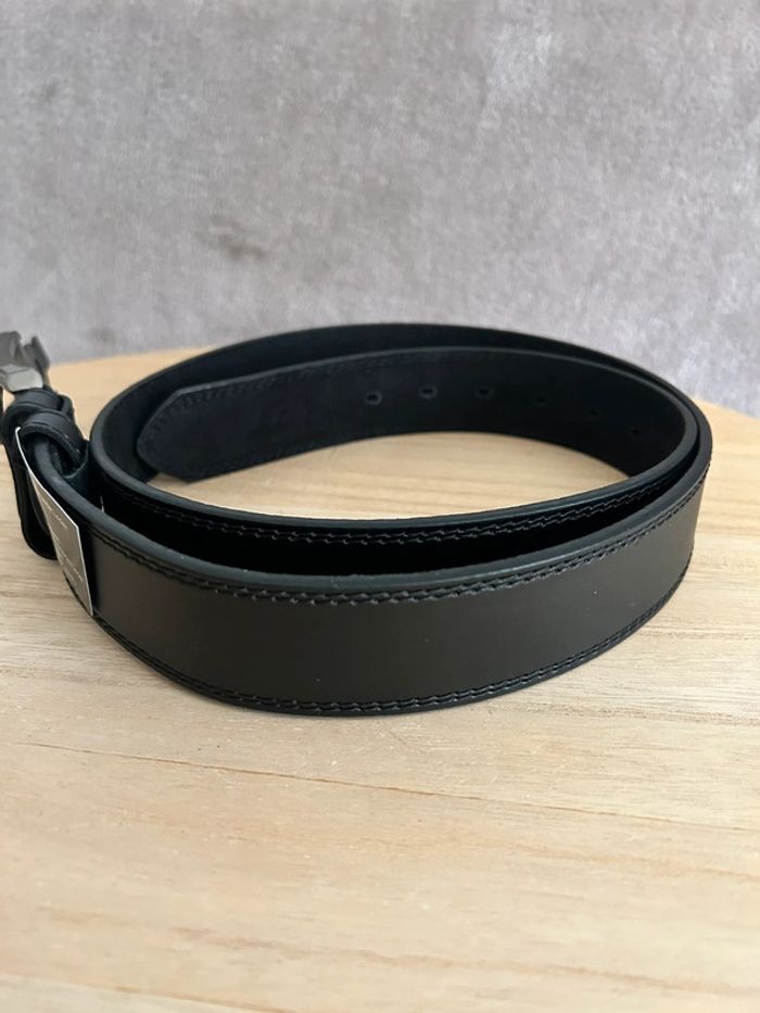 Ceinture en cuir noir taille 105cm - photo numéro 2