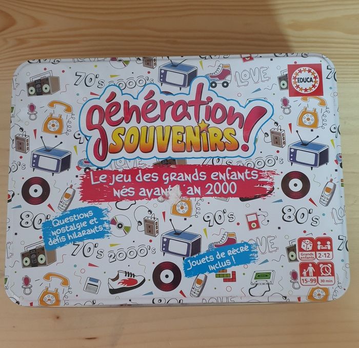 Jeu Génération souvenir