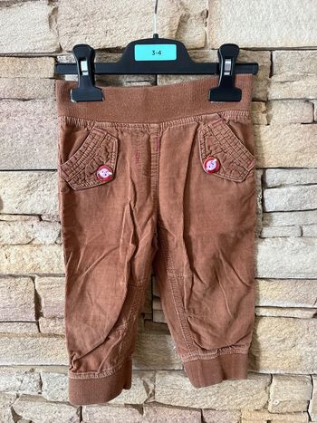 Pantalon velours 80cm Topomimi