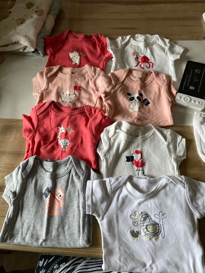 Lot de 8 body 3 mois manches courtes la redoute - photo numéro 2