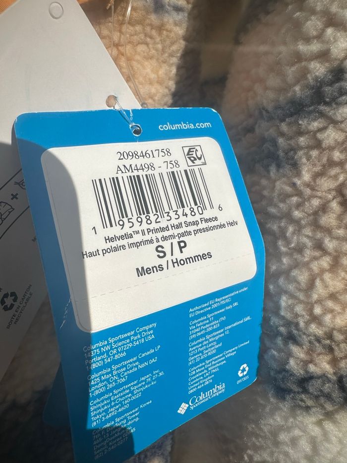 Polaire Columbia Helvetia II Sherpa Motif - S - photo numéro 6