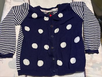 Gilet marinière fille 3 ans sergent major