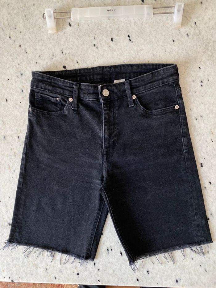 Short en jean noir H&M 38
