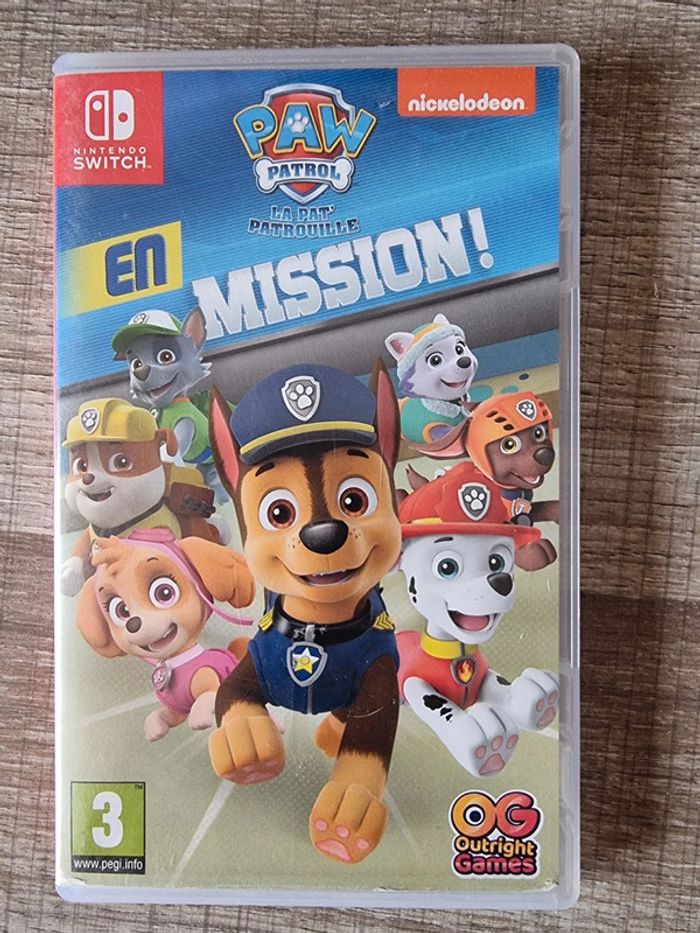 Jeu Switch La Pat'Patrouille en Mission