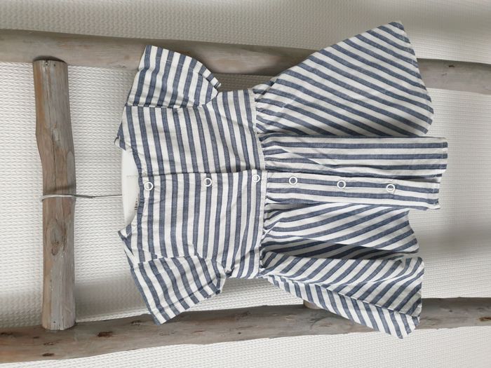 Robe volantée rayée avec noeud rouge - T3M - Orchestra - photo numéro 7