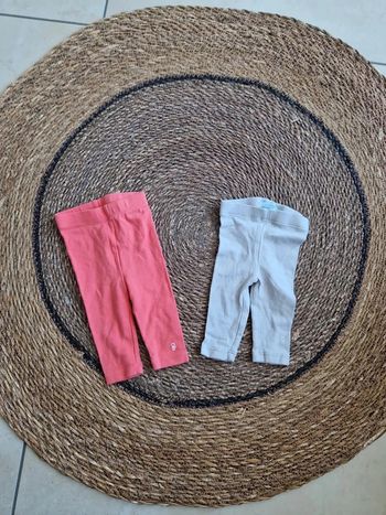 Lot de 2 leggings Obaïbi taille 1 mois