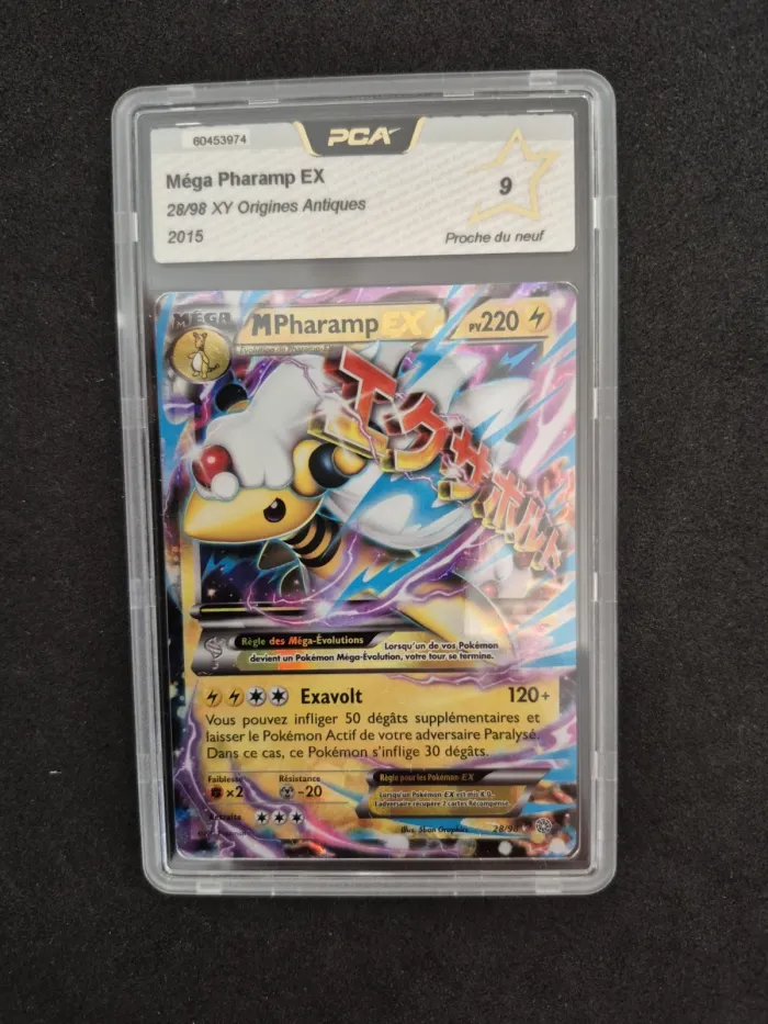M Pharamp EX - XY7:Origines Antiques - 28/98 - Carte Pokemon Française PCA 9