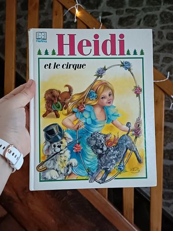 Livre vintage heidi et le cirque