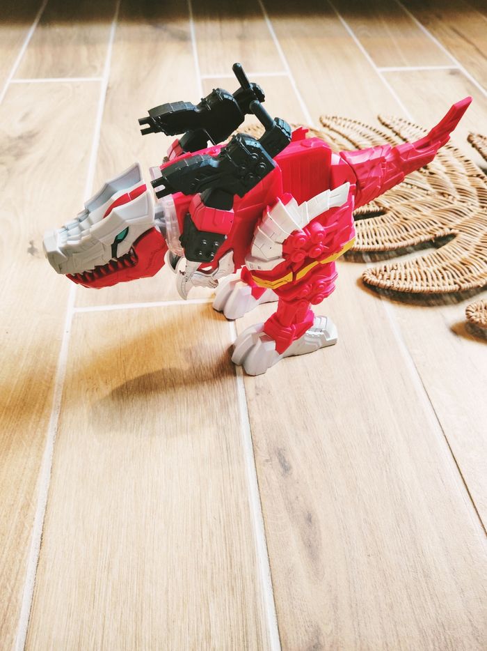 🙅Power rangers dino fury Zord Tyrannosaure rex Champion électronique avec sons et lumières - photo numéro 2