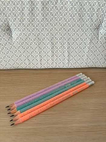 Pack de 6 Crayons à Papier HB Pastel