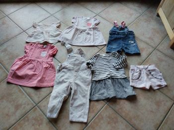 lot de 7 articles fille 12 mois