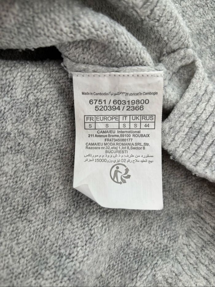 Pull gris - photo numéro 6