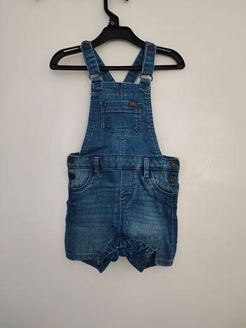 Salopette short bébé fille