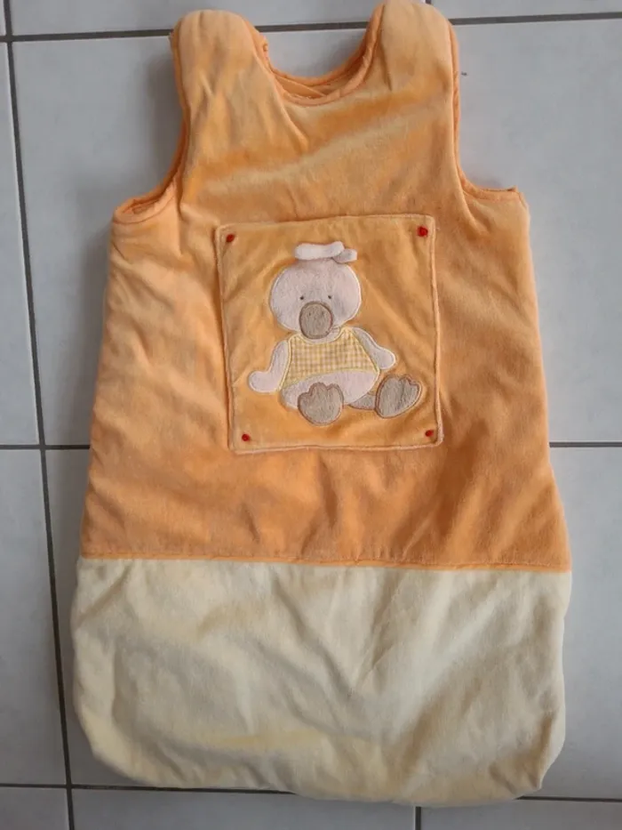 Gigoteuse/turbulette velours mixte 0/6 mois