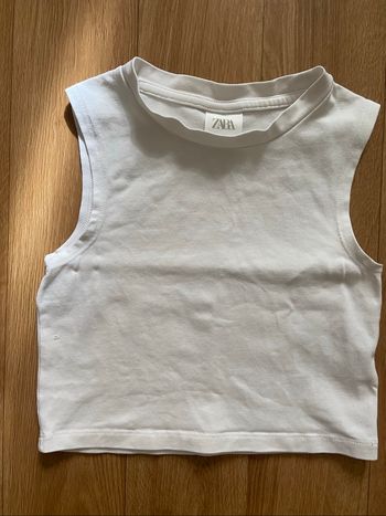 Haut court blanc fille 6/7 ans