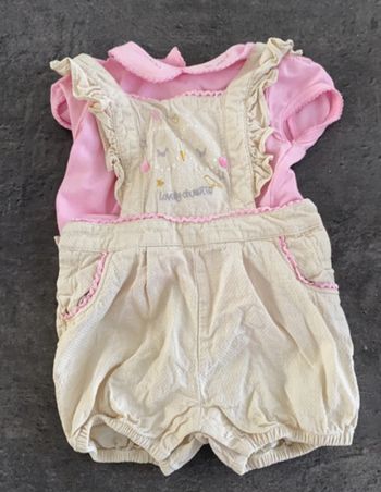 Ensemble t-shirt et salopette 6 mois Orchestra