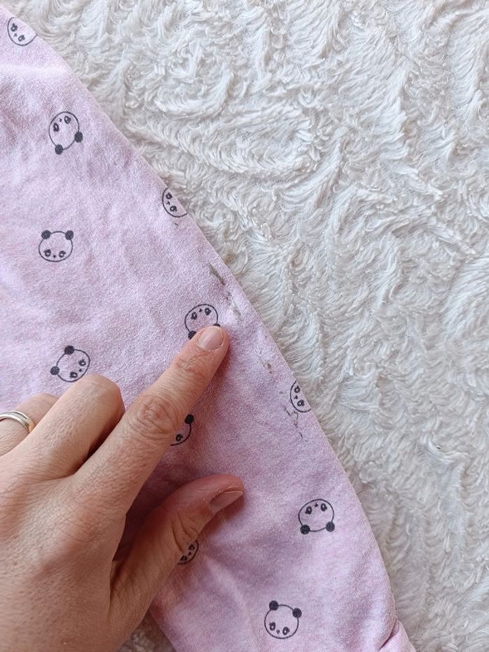 Veste gilet zippé avec capuche Fille 12 mois panda Kiabi Eco conception coton bio - photo numéro 10