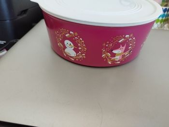 Boîte à gâteaux décor Noël Tupperware d'occasion