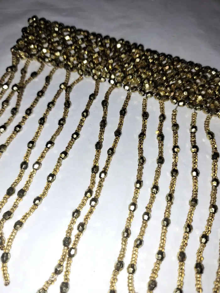 Bijou de tête doré à franges – Style oriental / bohème - photo numéro 3