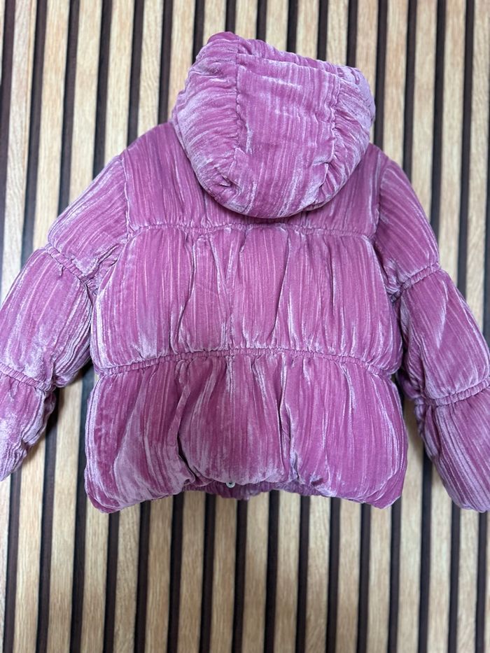 Doudoune matelassé aspect velours