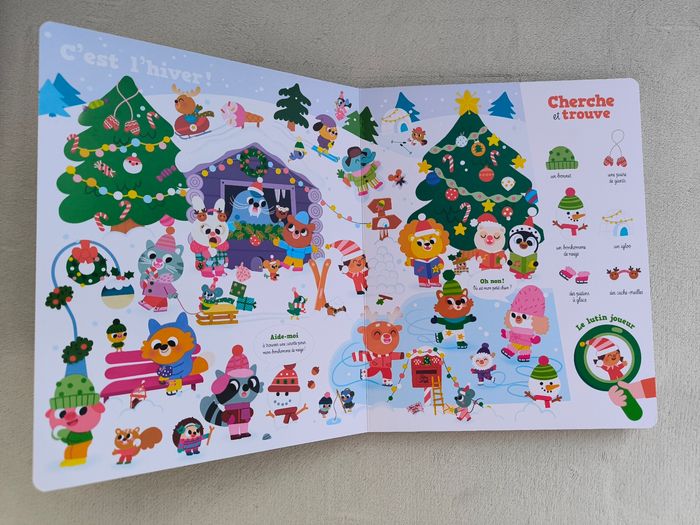 Livre Cherche et trouve la magie de Noël Gründ - photo numéro 4