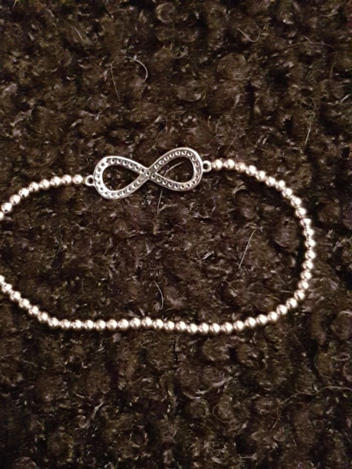 Bracelet en argent signe infini - photo numéro 4
